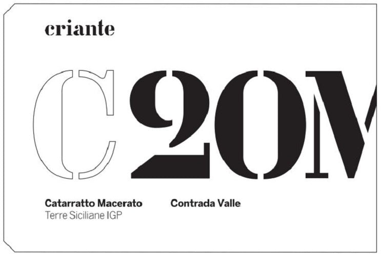 Criante Catarratto Macerato IGP Terre Siciliane "CM- Contrada Valle" 2020