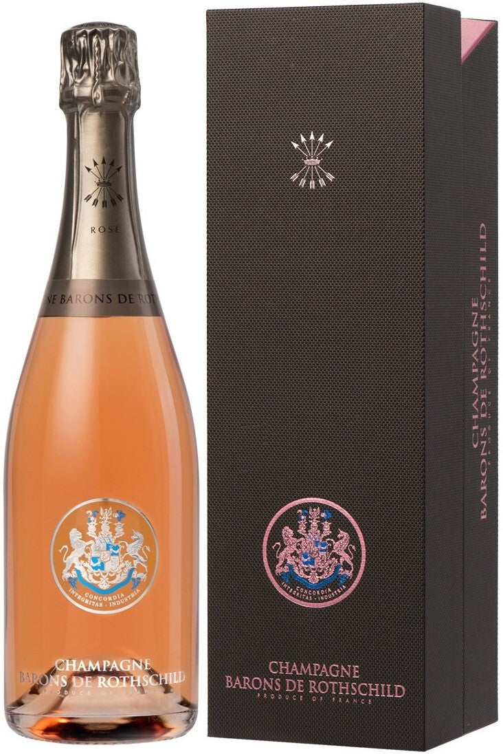 FRENCH CHAMPAGNE  CHAMPAGNE BARONS ROTHSCHILD ROSE GIFT 750 ML
