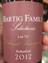Hartig Family Selections Cabernet Sauvignon Lot 25 1925