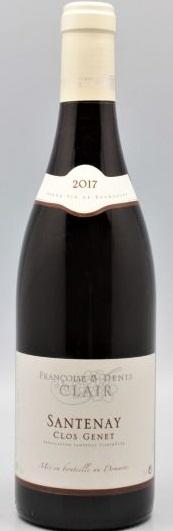 Francoise & Denis Clair Santenay Clos Genet 2017