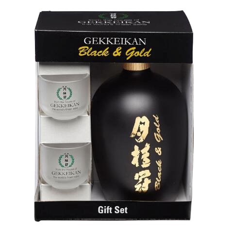 GEKKEIKAN BLACK & GOLD SAKE GIFT VAP VAP