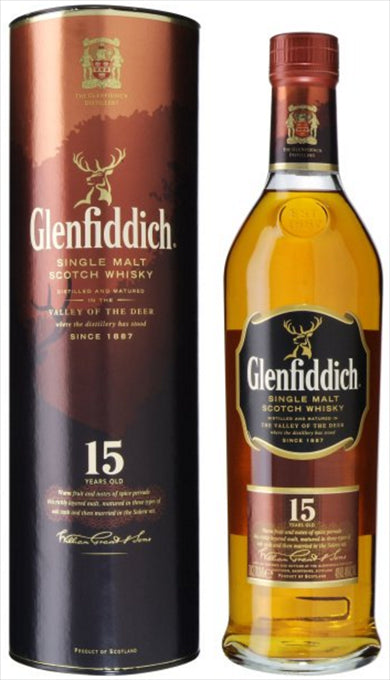 Glenfiddich Scotch Single Malt 15 Year Unique Solera Reserve