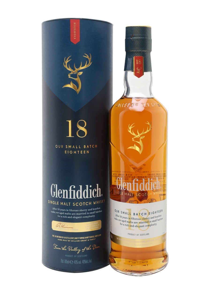 Glenfiddich Scotch Single Malt 18 Year Small Batch