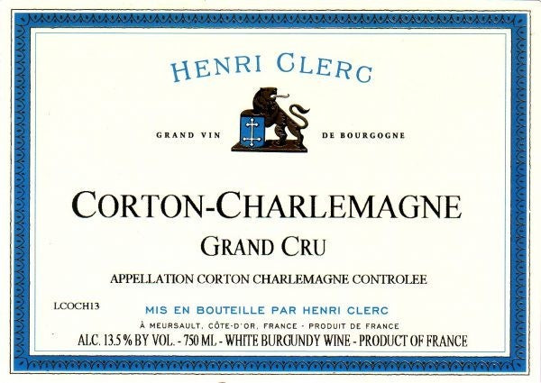 Henri Clerc Corton Charlemagne 2015