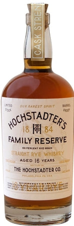 Hochstadter's Rye Whiskey 16 Year Family Reserve