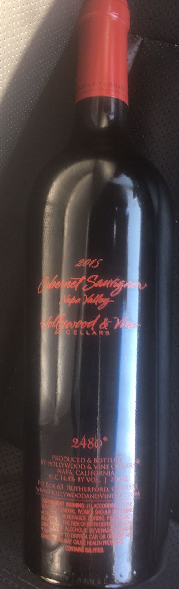 Hollywood & Vine Cellars Cabernet Sauvignon 2480 2015