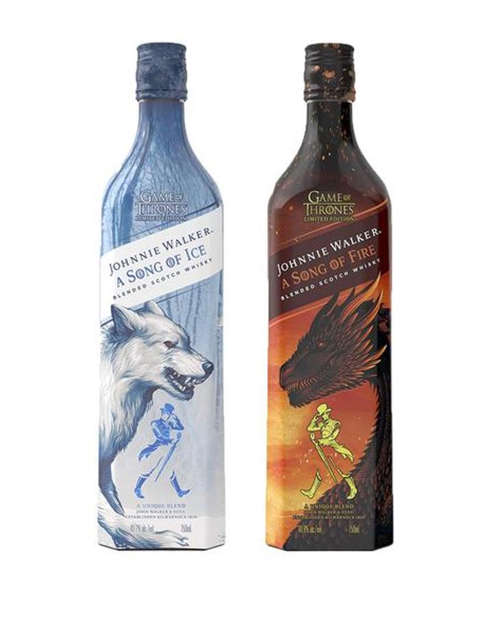 Johnnie Walker A Song of Ice & A Song of Fire (Set of Four, Two of each!)