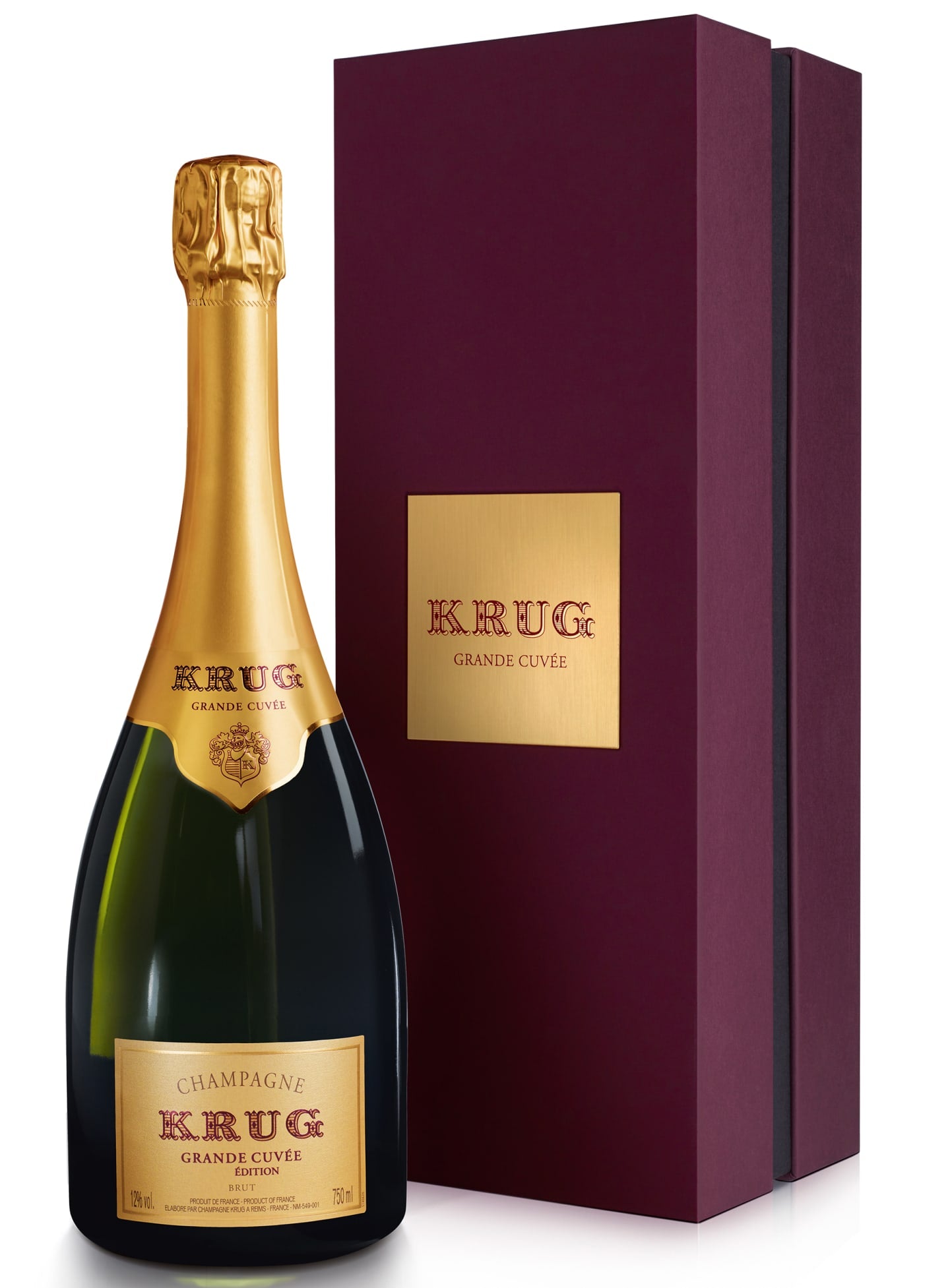 KRUG CHAMPAGNE GRANDE CUVEE BRUT VAP EDITION 168 GIFT BOX ENGRAVEABLE LABEL & GIFT BOX VAP