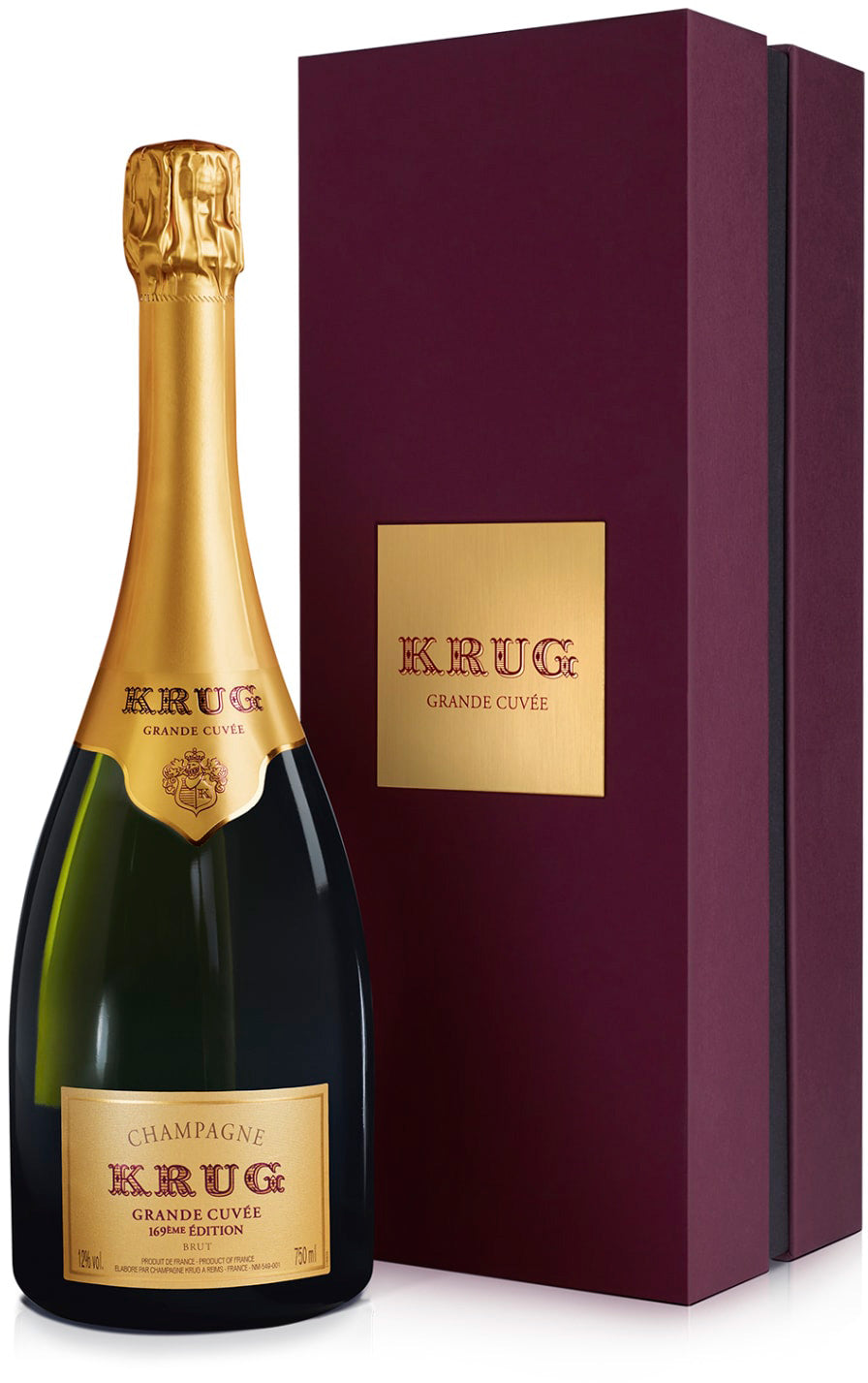 KRUG CHAMPAGNE GRANDE CUVEE BRUT VAP EDITION 169 GIFT BOX VAP