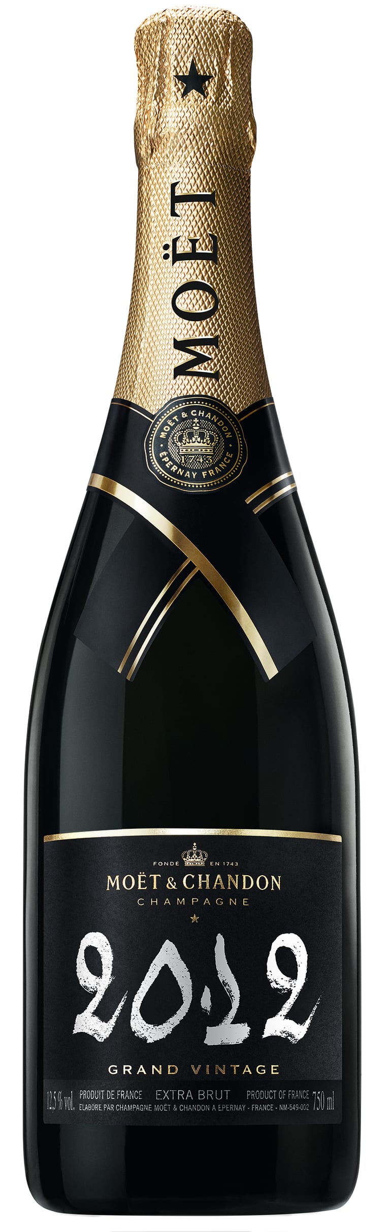 MOET GRAND VINTAGE CHALK 2012 3PK VAP