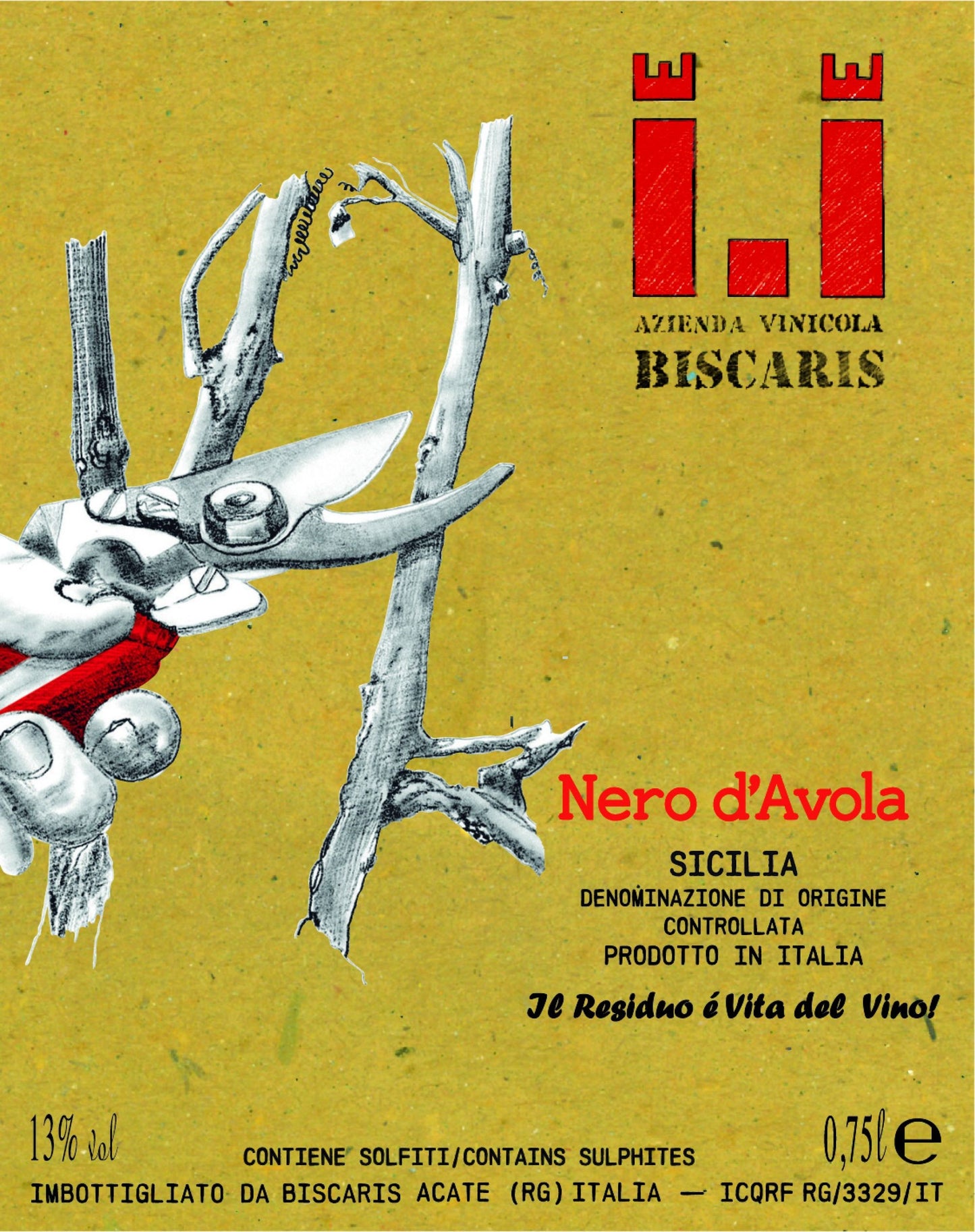 Azienda Vinicola Biscaris Nero D"Avola Sicilia 2021
