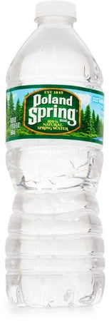 POLAND SPRING 100 Percent Natural Spring Water Plastic Bottle 16 Oz.