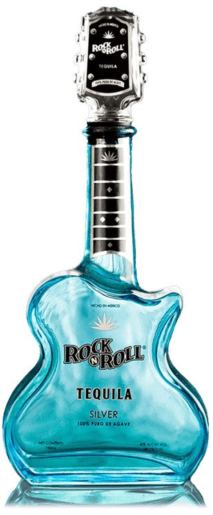 ROCK N ROLL PLATINUM TEQUILA BLUE BOTTLE