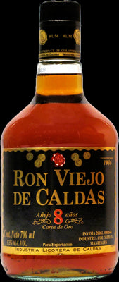 Ron Viejo de Caldas Rum 8 Anos Carta de Oro