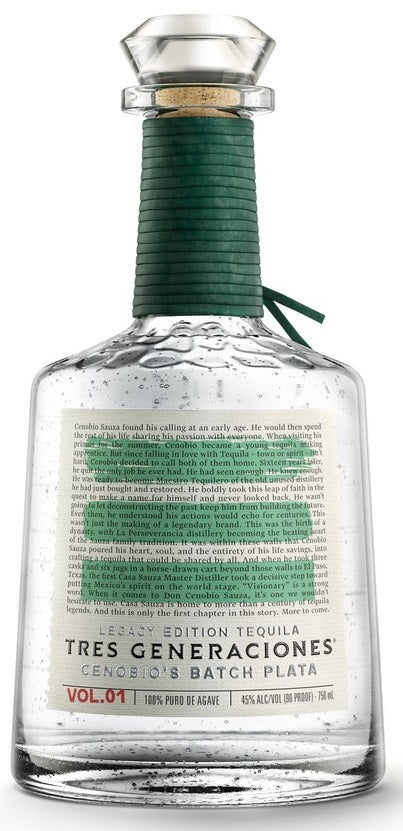 Sauza Tequila Plata Tres Generaciones Cenobio's Batch