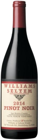 Williams Selyem Pinot Noir Vista Verde Vineyard 2014