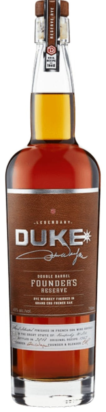 THE DUKE DOUBLE BARREL RYE WHISKEY