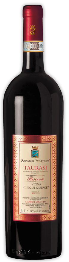 Taurasi 'Cinque Querce', Salvatore Molettieri 2012
