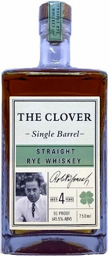 The Clover Rye Whiskey 4 Years Old Single Barrel