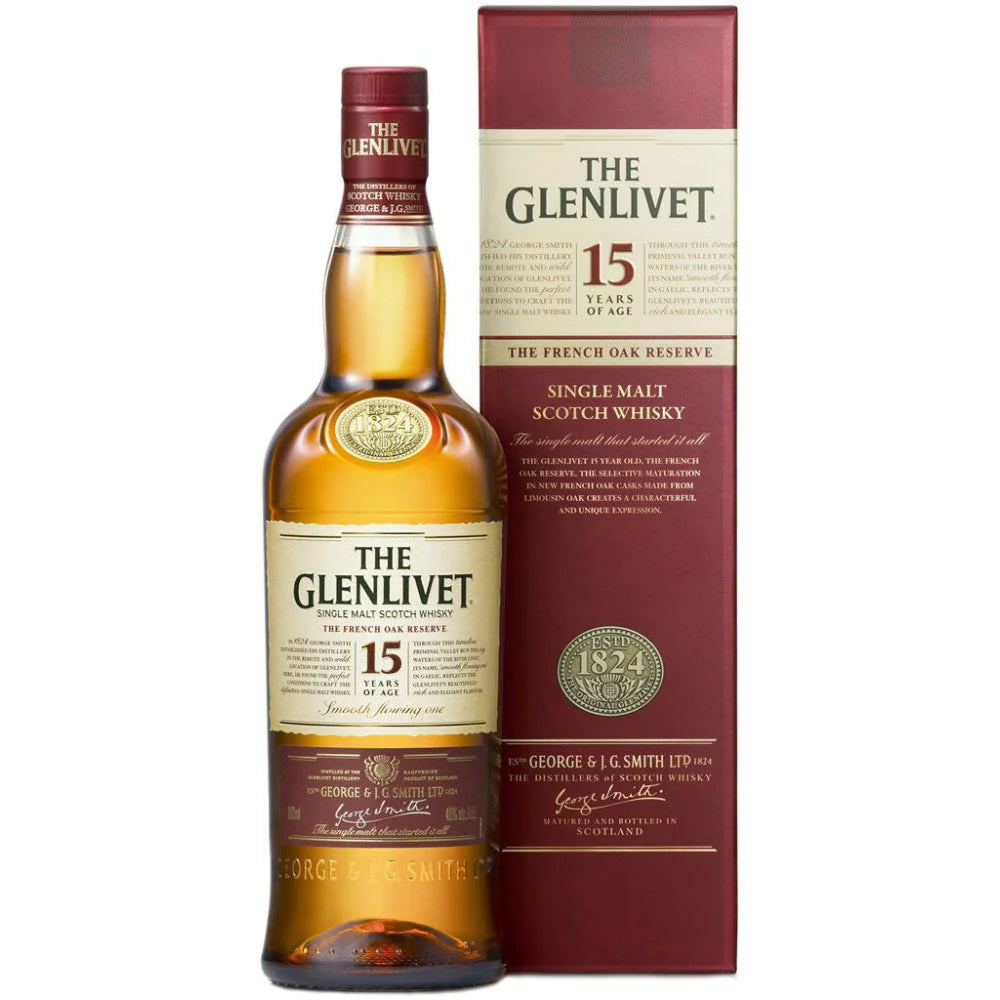 The Glenlivet Scotch Single Malt 15 Year French Oak Reserve