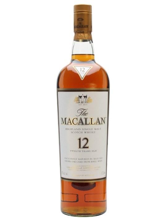 The Macallan Sherry Oak Scotch Single Malt 12 Year 2012