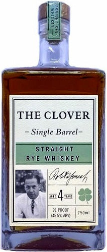 The Clover Rye Whiskey 4 Years Old Single Barrel