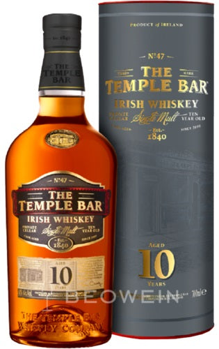 The Temple Bar Irish Whiskey Single Malt 10 Year