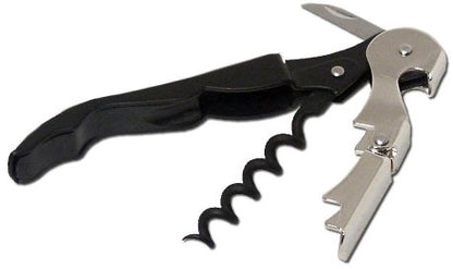 Premium Wine Bottle Opener with Double Lever and Foil Cutter