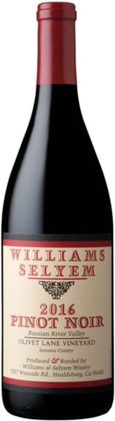 Williams Selyem Pinot Noir Olivet Lane Vineyard 2016