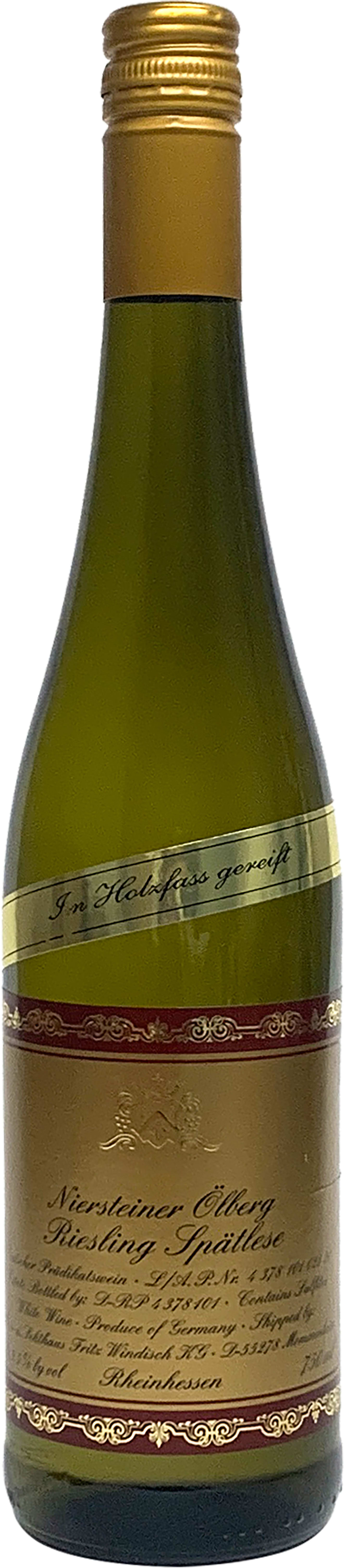 Windisch Riesling Spatlese Niersteiner Olberg 2018 2018