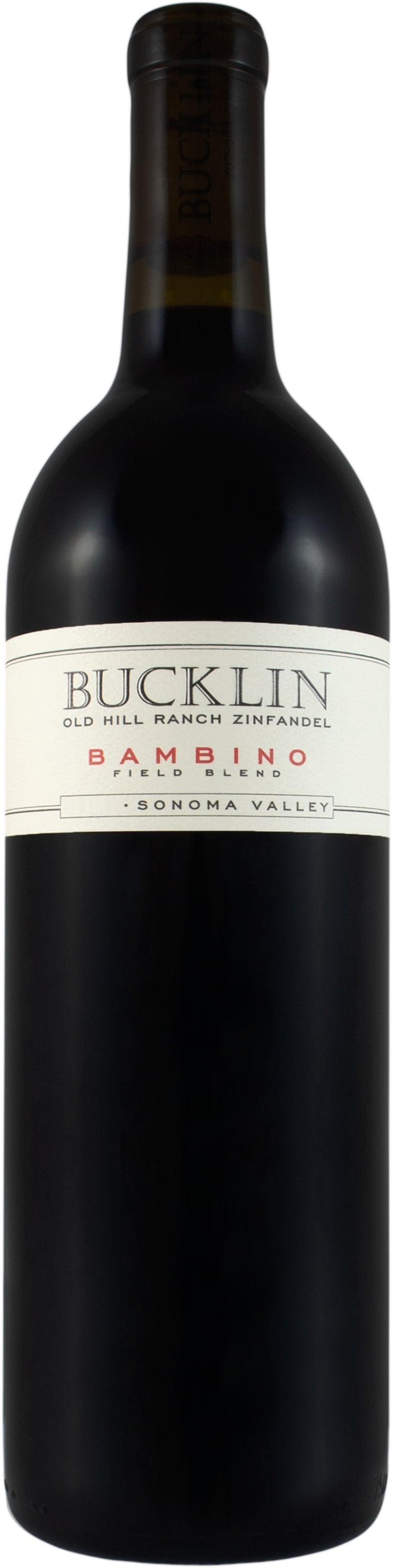 Bucklin Zinfandel Old Hill Ranch "Bambino" Sonoma Valley 2019