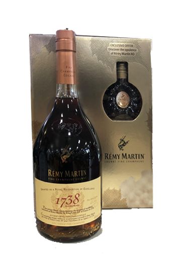 Remy Martin Cognac 1738  W/ France Gift Pack 50ML Remy XO