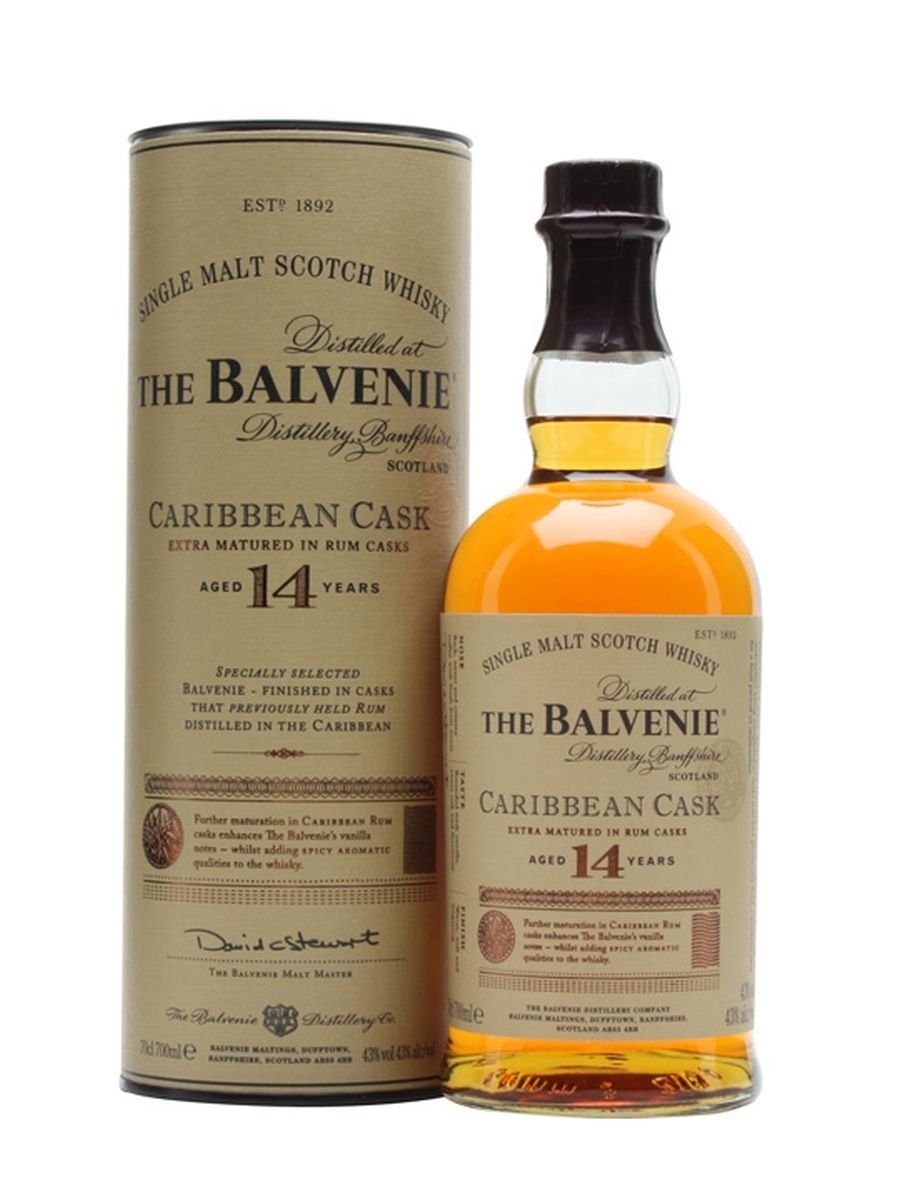 The Balvenie Scotch Single Malt 14 Year Caribbean Cask Rum