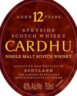 Cardhu Scotch Single Malt 12 Year