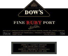 Dow's Porto Fine Ruby-Wine Chateau
