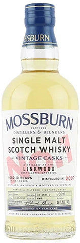 Linkwood Scotch Single Malt 10 Year By Mossburn