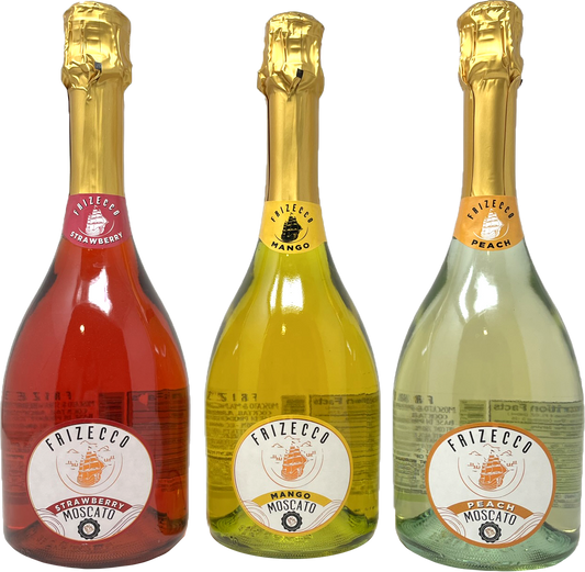Frizecco- Sparkling Moscato with Flavors (6-Pack 2 Bottles Each)