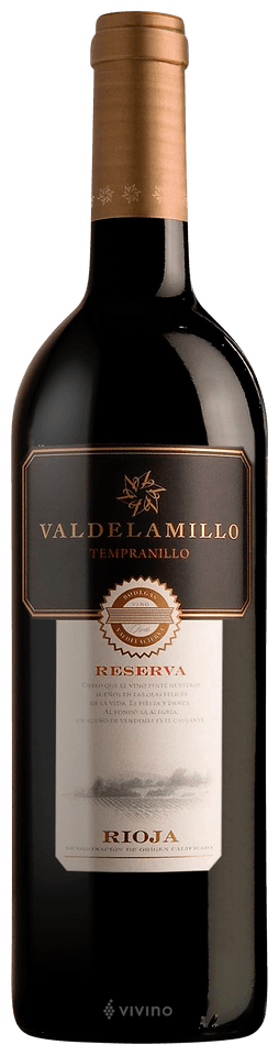 Valdelamillo Tempranillo Reserva Rioja 2014