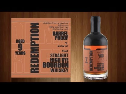 Redemption Bourbon High-Rye Barrel Proof 9 Year (BACK ORDERED!)
