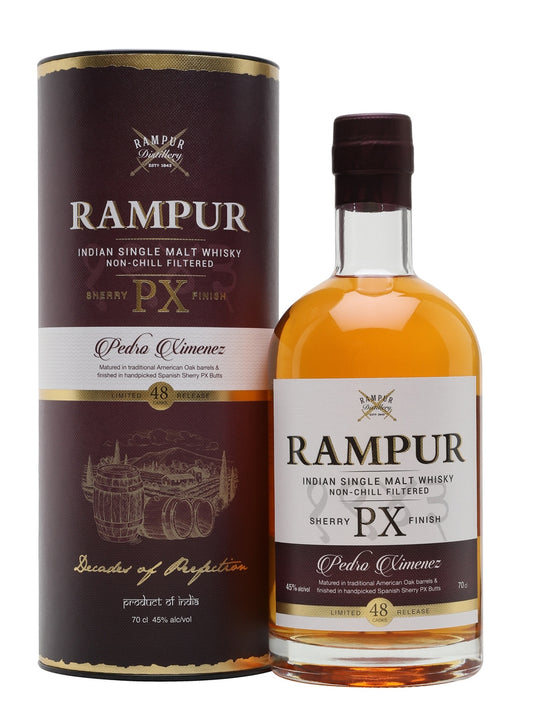 Rampur Indian Single Malt Sherry PX Finish