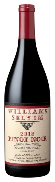 Williams Selyem Pinot Noir Bucher Vineyard 2018